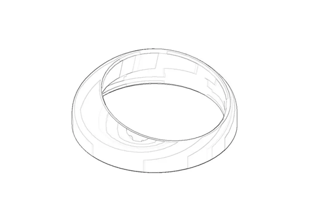 DORNBRACHT Haube ERSATZTEILE 092830021 D. 32 x 11 mm Schwarz matt, 092830021-33 Galeriebild 1